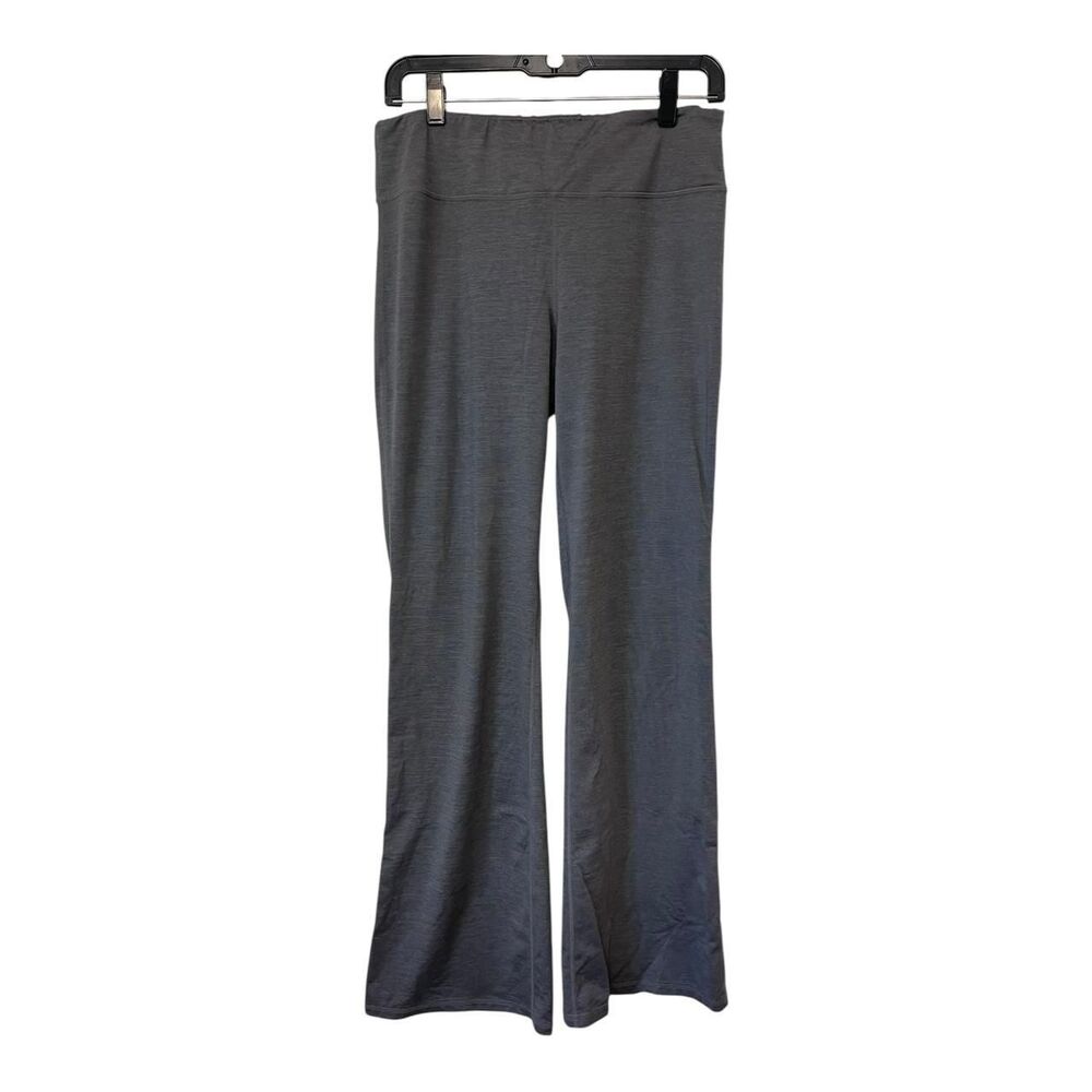 Yoga Reflex Gray Flare Leg Leggings Large